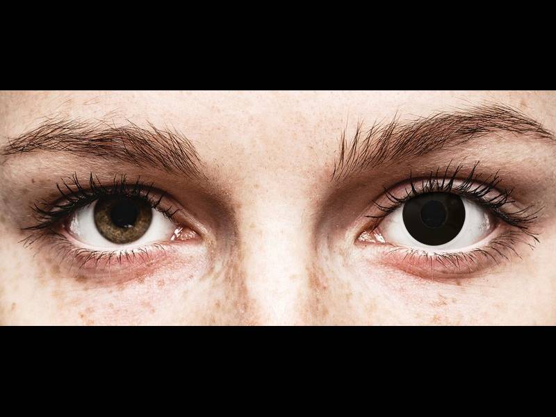 ColourVUE Crazy Lens - BlackOut - Μη διοπτρικοί (2 φακοί)