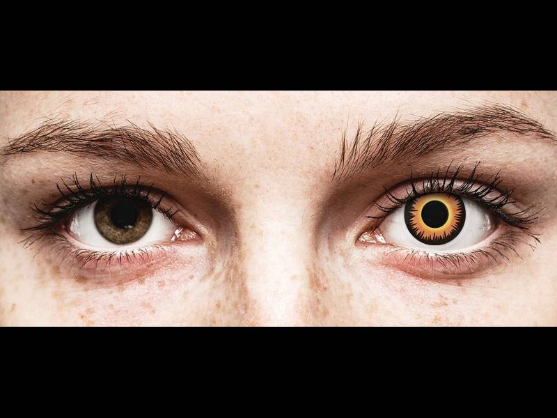 ColourVUE Crazy Lens - Orange Werewolf - Μη διοπτρικοί (2 φακοί)
