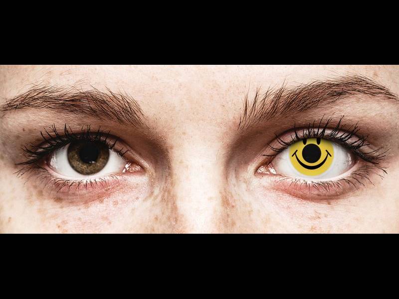 ColourVUE Crazy Lens - Smiley - Μη διοπτρικοί (2 φακοί)