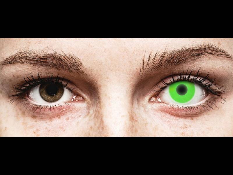 ColourVUE Crazy Glow Green - Μη διοπτρικοί (2 φακοί)